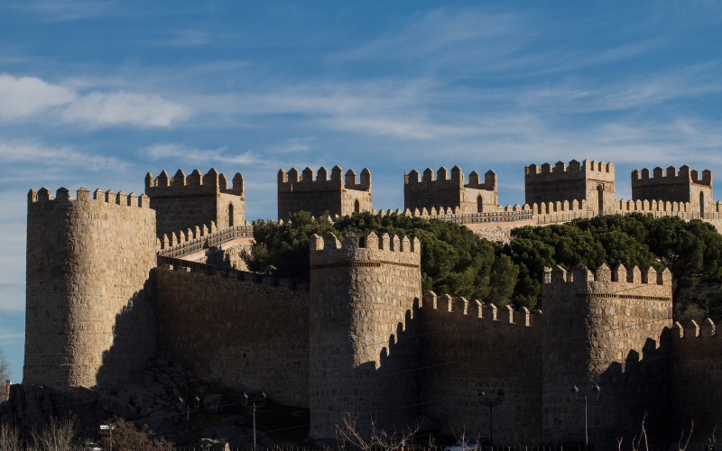 Detalle de las murallas de Ávila